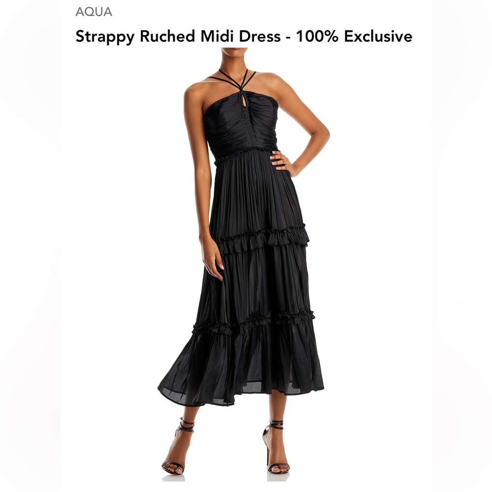 Aqua Formal Midi Dress